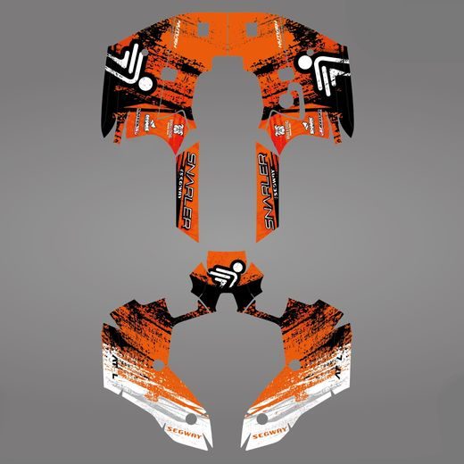 ASP GROUP S.R.O. GRAPHIC STICKER KIT FOR SEGWAY AT5-L ORANGE