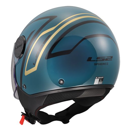 LS2 HELMETS LS2 OF558 SPHERE LUX II MINIM BLUE TEAL-06