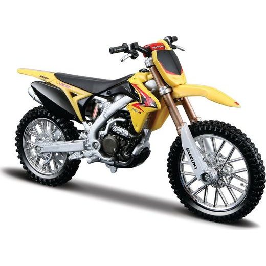 BBURAGO SUZUKI RM-Z450 YELLOW 1:18