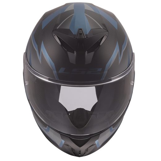 LS2 HELMETS LS2 FF820 RAPID III XTREM BLACK BLUE PETROL