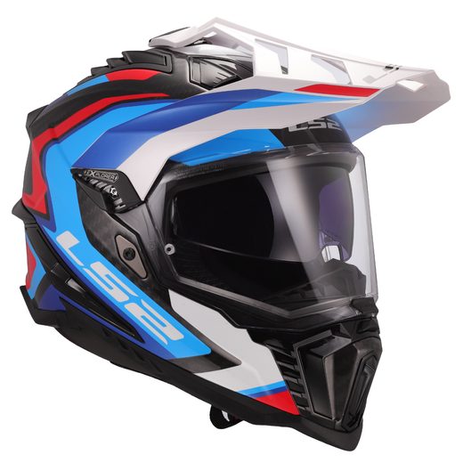 LS2 HELMETS LS2 MX701 EXPLORER C FRONTIER II WHITE BLUE-06