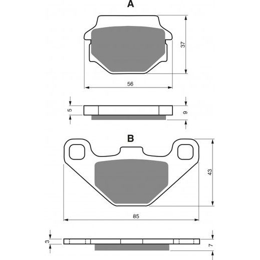 BRZDOVÉ DESTIČKY GOLDFREN 084 AD