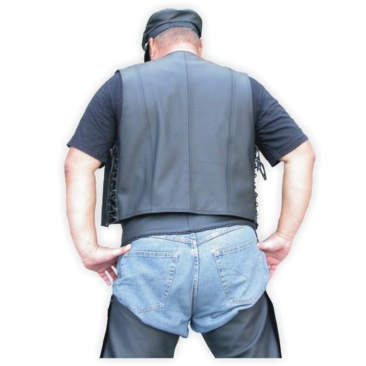 BIKESMODE VESTA KOŽENÁ VP-5 BLACK