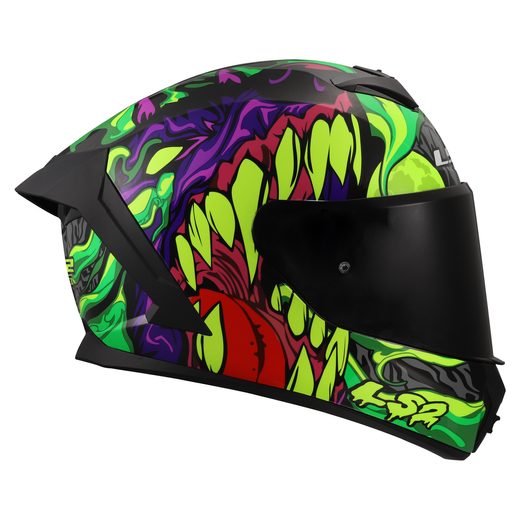 LS2 HELMETS LS2 FF820 RAPID III LYCANT PURPLE GREEN
