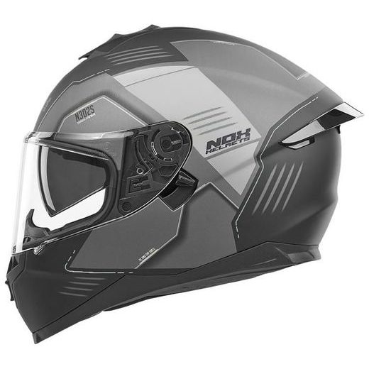 NOX PŘILBA N302S TORQUE MATT BLACK/GREY/SILVER