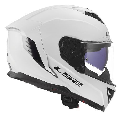 LS2 HELMETS LS2 FF818 STORM III SOLID GLOSS WHITE