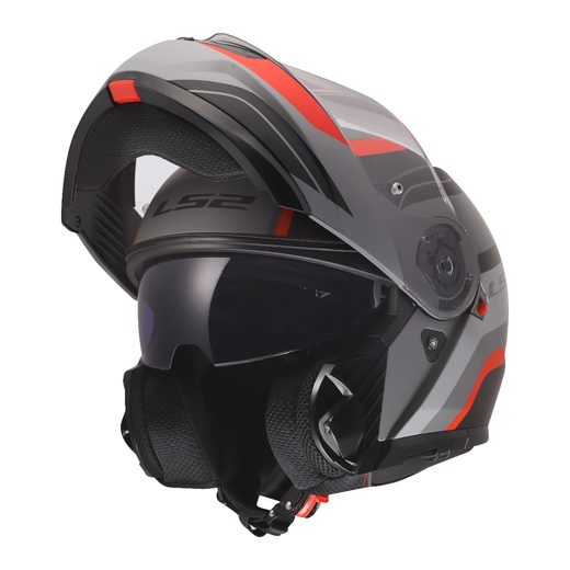 LS2 HELMETS LS2 FF908 STROBE II MONZA BLACK GREY RED-06