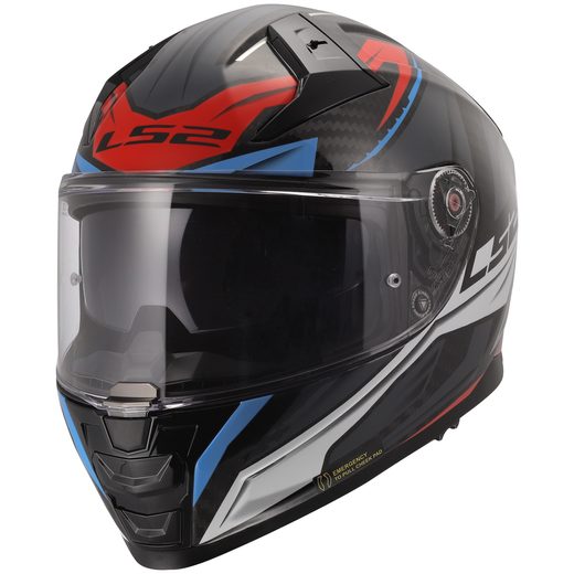 LS2 HELMETS LS2 FF811 VECTOR II C SAVAGE WHITE BLUE RED-06 3XL