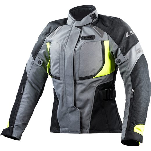 LS2 HELMETS LS2 PHASE LADY JACKET GREY BLACK YELLOW