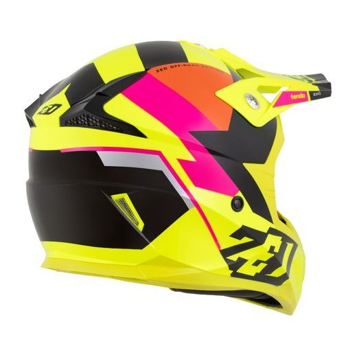 ZED PŘILBA DĚTSKÁ X1.9D TENDO YELLOW FLUO/PINK/ORANGE/BLACK