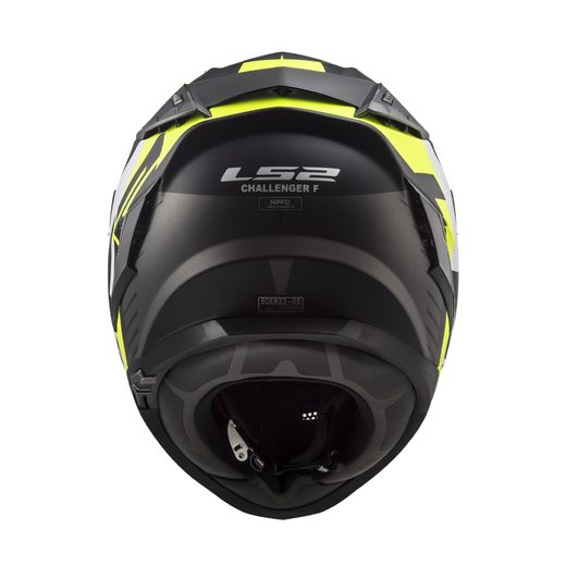 LS2 PŘILBA FF327 CHALLENGER SQUADRON MATT H-V YELLOW + PINLOCK