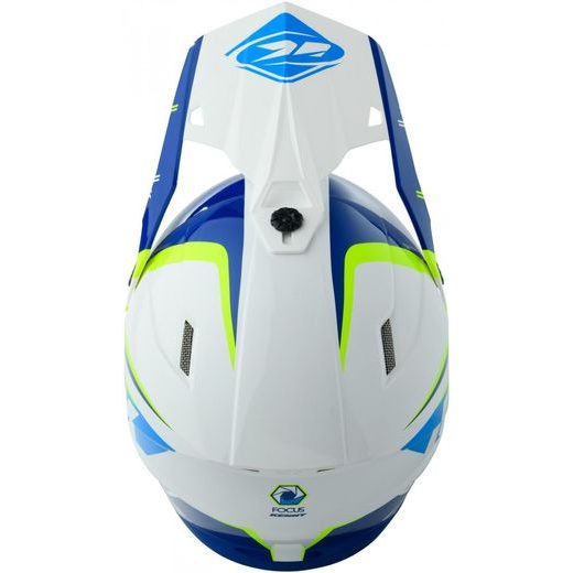KENNY PŘILBA TRACK FOCUS 20 CYAN NEON/YELLOW