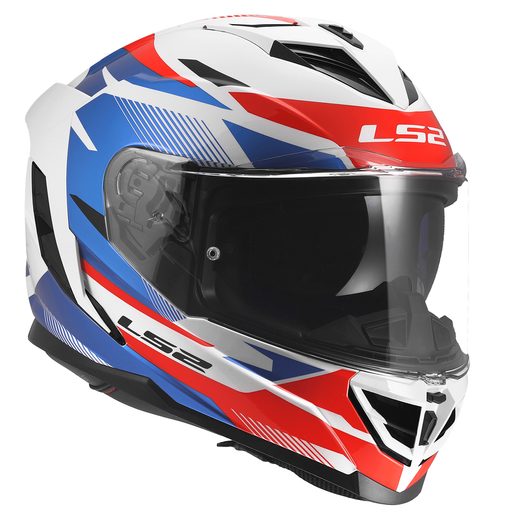 LS2 HELMETS LS2 FF818 STORM III KOMAI WHITE BLUE RED