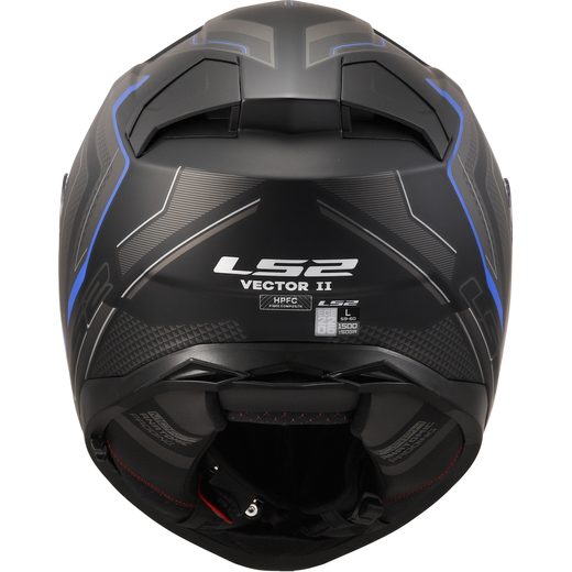 LS2 HELMETS LS2 FF811 VECTOR II ALIZER M.BLACK BLUE-06