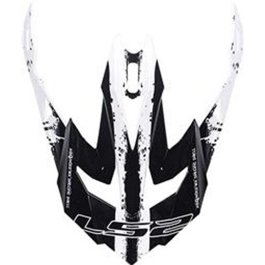 LS2 HELMETS LS2 MX470 PEAK INTRUDER BLACK WHITE