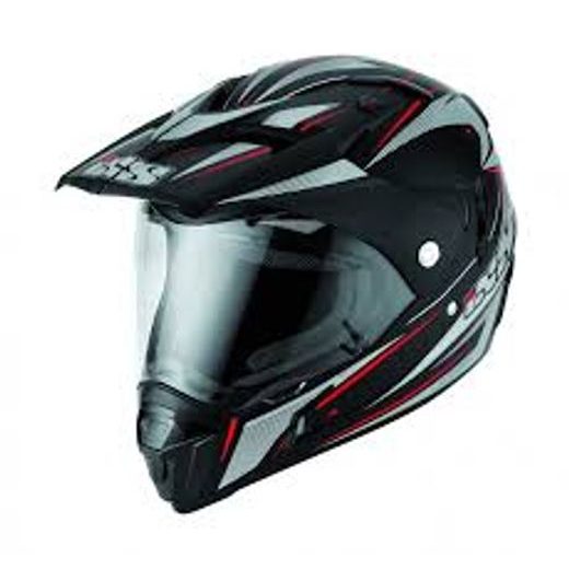 IXS PŘILBA HX 297 BLACK/WHITE/RED