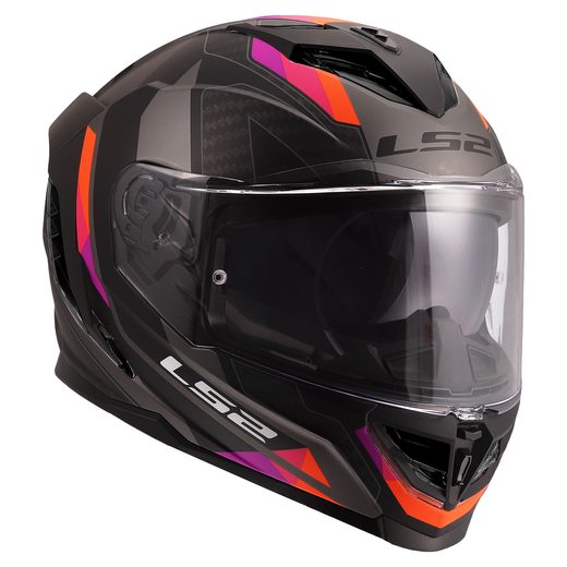 LS2 HELMETS LS2 FF818 STORM III SPORTY GREY PURPLE