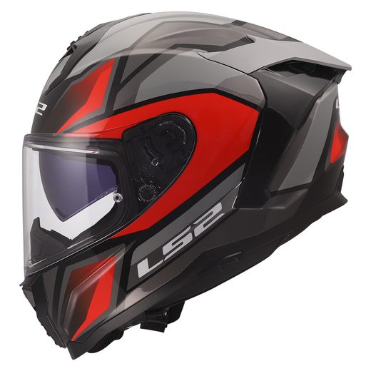 LS2 HELMETS LS2 FF817 CHALLENGER II VIPER GREY RED