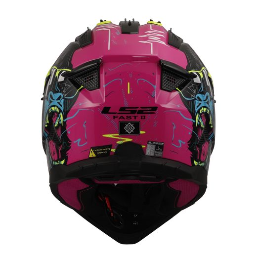 LS2 HELMETS LS2 MX708 FAST II GORILLA PURPLE H-V YELLOW-06