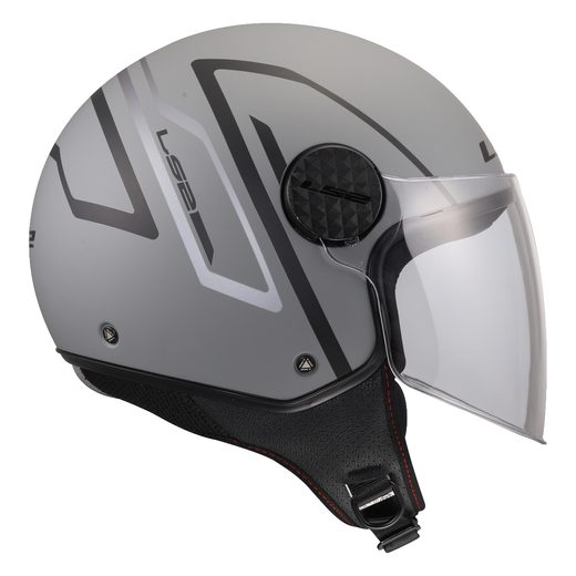 LS2 HELMETS LS2 OF558 SPHERE LUX II MINIM BLACK GREY-06