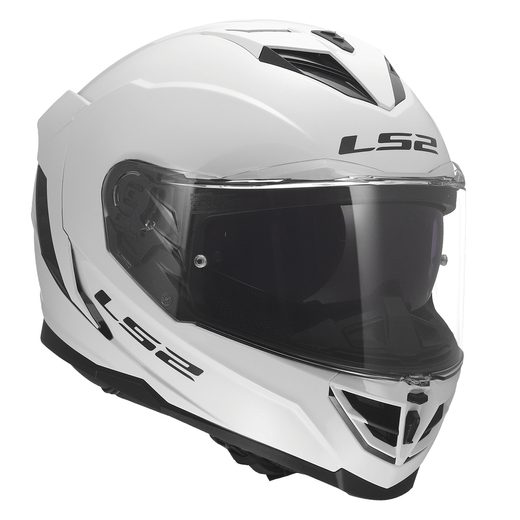 LS2 HELMETS LS2 FF818 STORM III SOLID GLOSS WHITE