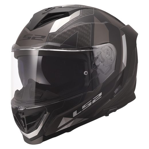 LS2 HELMETS LS2 FF818 STORM III SPORTY BLACK GREY