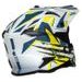 CROSS HELMET IXS IXS363 2.0 X12045 WHITE MATT-BLUE-YELLOW FLUO S