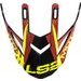 LS2 HELMETS LS2 MX437 PEAK GATOR RED
