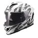 LS2 HELMETS LS2 FF818 STORM III KAOS WHITE GREY