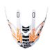 LS2 HELMETS LS2 MX437 PEAK GLITCH WHITE BLACK ORANGE