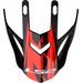 LS2 HELMETS LS2 MX437 EVO PEAK ROAR BLACK RED