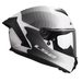 LS2 HELMETS LS2 FF820 RAPID III FLOW WHITE GREY