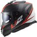 LS2 HELMETS LS2 FF800 STORM II NERVE MATT BLACK RED-06