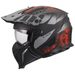 LS2 HELMETS LS2 OF606 DRIFTER GAS GREY RED-06