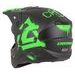 CASSIDA PŘILBA CROSS CUP 2 CREW BLACK MATT/GREEN FLUO