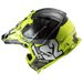 LS2 HELMETS LS2 MX437 FAST EVO CRUSHER BLACK H-V YELLOW