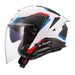 LS2 HELMETS LS2 OF618 VERSO II AIR WHITE BLUE RED