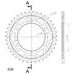 ŘETĚZOVÁ SADA EK - ZLATÝ ŘETĚZ 530 MVXZ, X-KROUŽEK, KOLEČKO JT POGUMOVANÉ, ROZETA SUPERSPROX PRO KAWASAKI GPZ 600 R 1985-1989