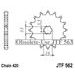 ŘETĚZOVÉ KOLEČKO JT JTF 562-10 10 ZUBŮ, 420