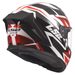 LS2 HELMETS LS2 FF820 RAPID III XTREM WHITE BLACK RED