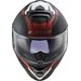 LS2 HELMETS LS2 FF800 STORM II NERVE MATT BLACK RED-06