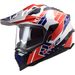 LS2 HELMETS LS2 MX701 EXPLORER ATLANTIS G.WHITE RED BLUE