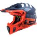 LS2 HELMETS LS2 MX437 FAST EVO XCODE MATT FL.ORANGE BLUE