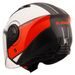 LS2 HELMETS LS2 OF616 AIRFLOW II COVER MATT WHITE RED-06
