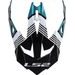 LS2 HELMETS LS2 MX470 PEAK MAX BLACK TURQUOISE