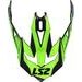 LS2 HELMETS LS2 MX470 PEAK NIMBLE BLACK WHITE GREEN