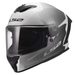 LS2 HELMETS LS2 FF820 RAPID III FLOW WHITE GREY