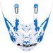 LS2 HELMETS LS2 MX437 PEAK SPOT WHITE BLUE