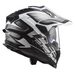 LS2 HELMETS LS2 MX701 EXPLORER ALTER MATT BLACK WHITE