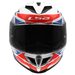 LS2 HELMETS LS2 FF818 STORM III KOMAI WHITE BLUE RED